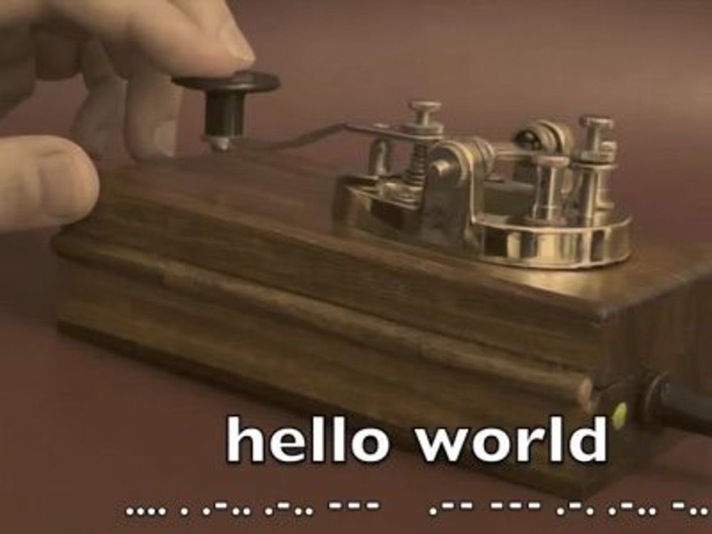 The telegraph now tweets in Morse code