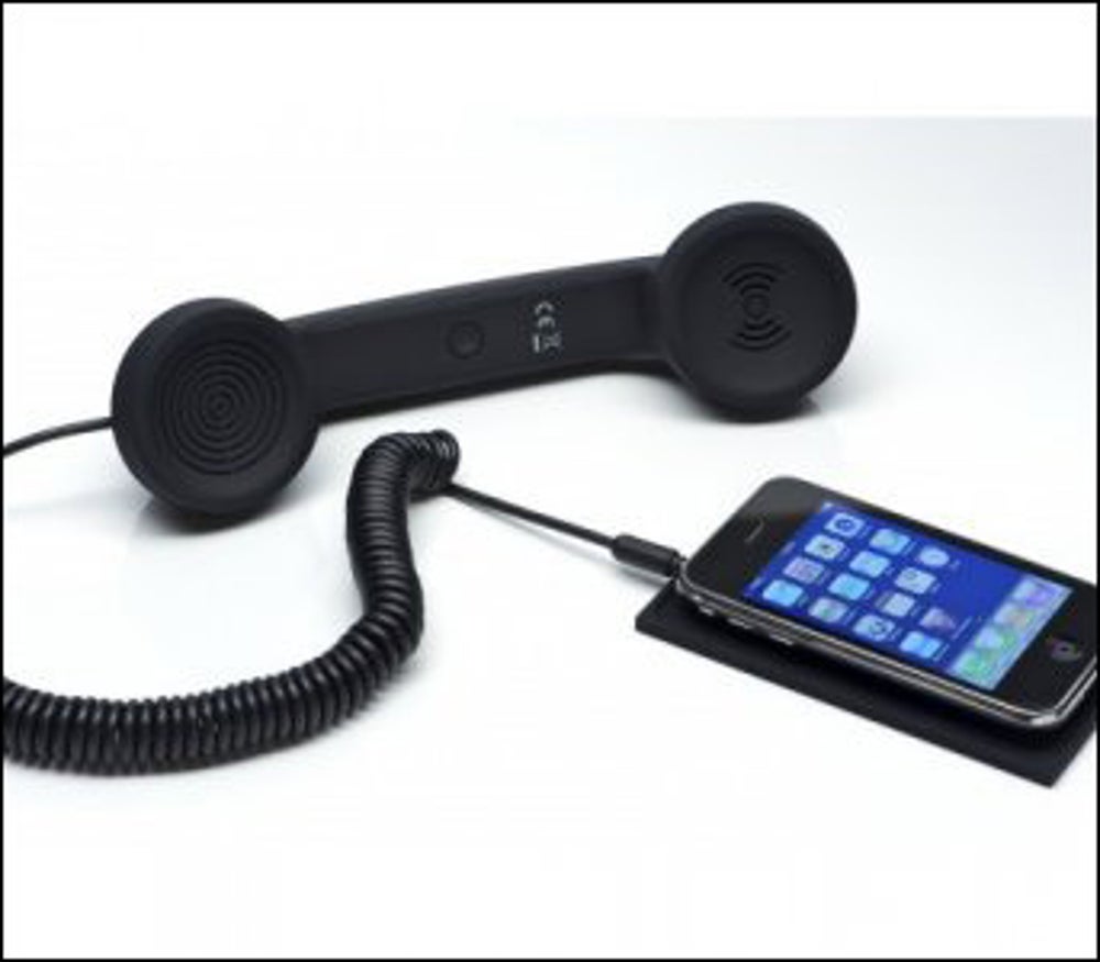 This old-school handset works great with mobile phones