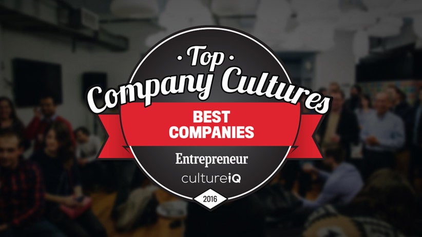 2016 Top Company Culture List